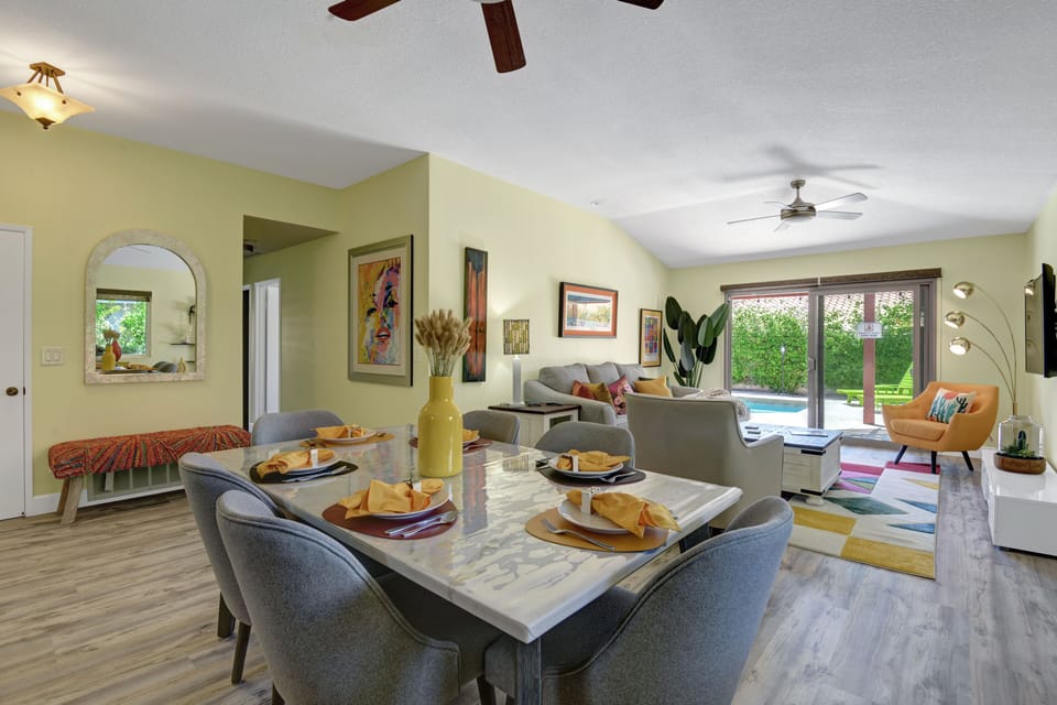 Beautiful open floor plan inside.