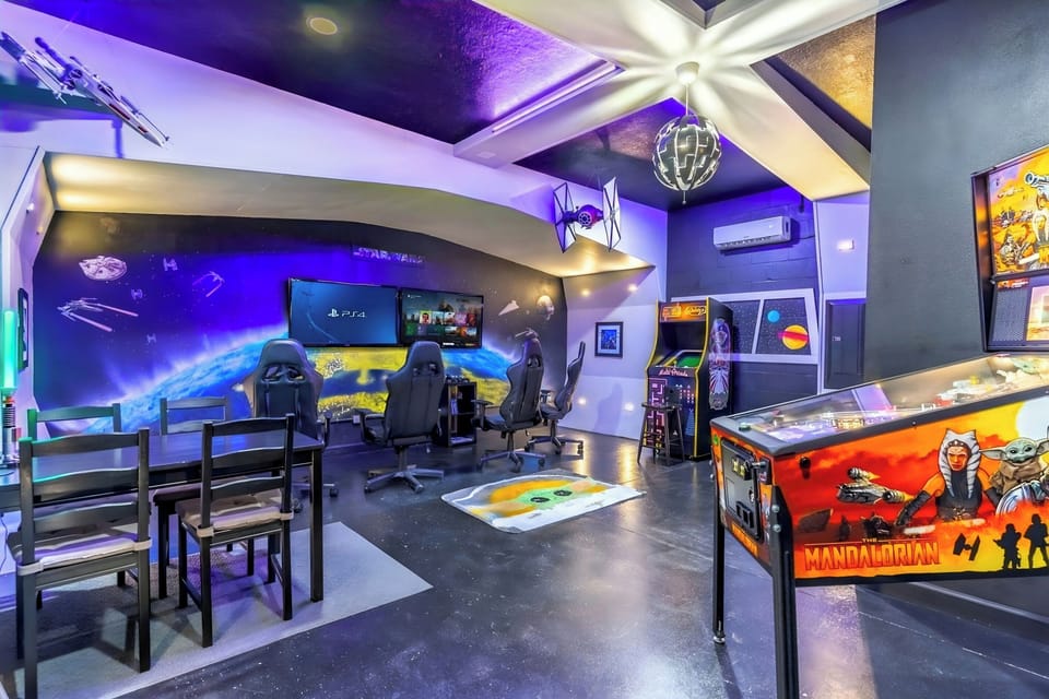 Play XBOX or Play Station in the Star Wars Game Room