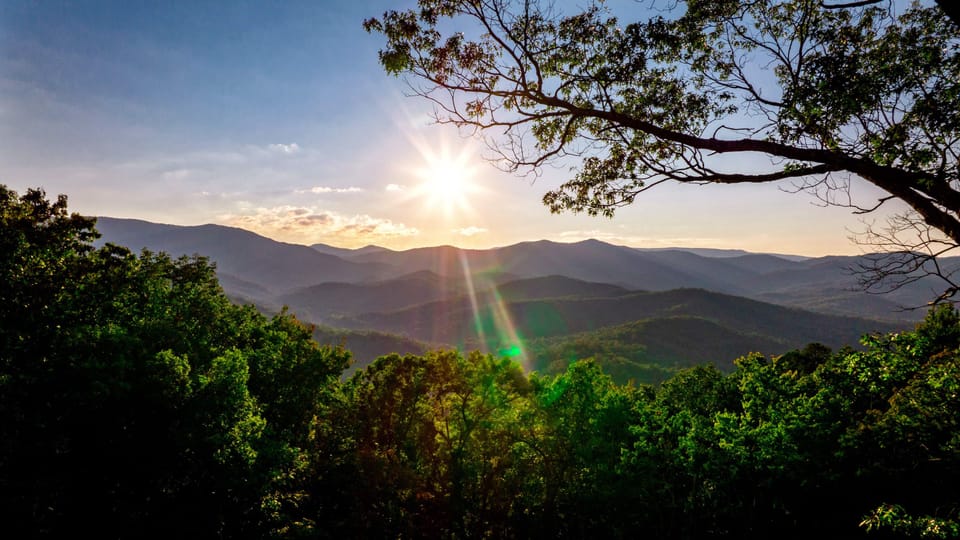 Mountain views from the cabin