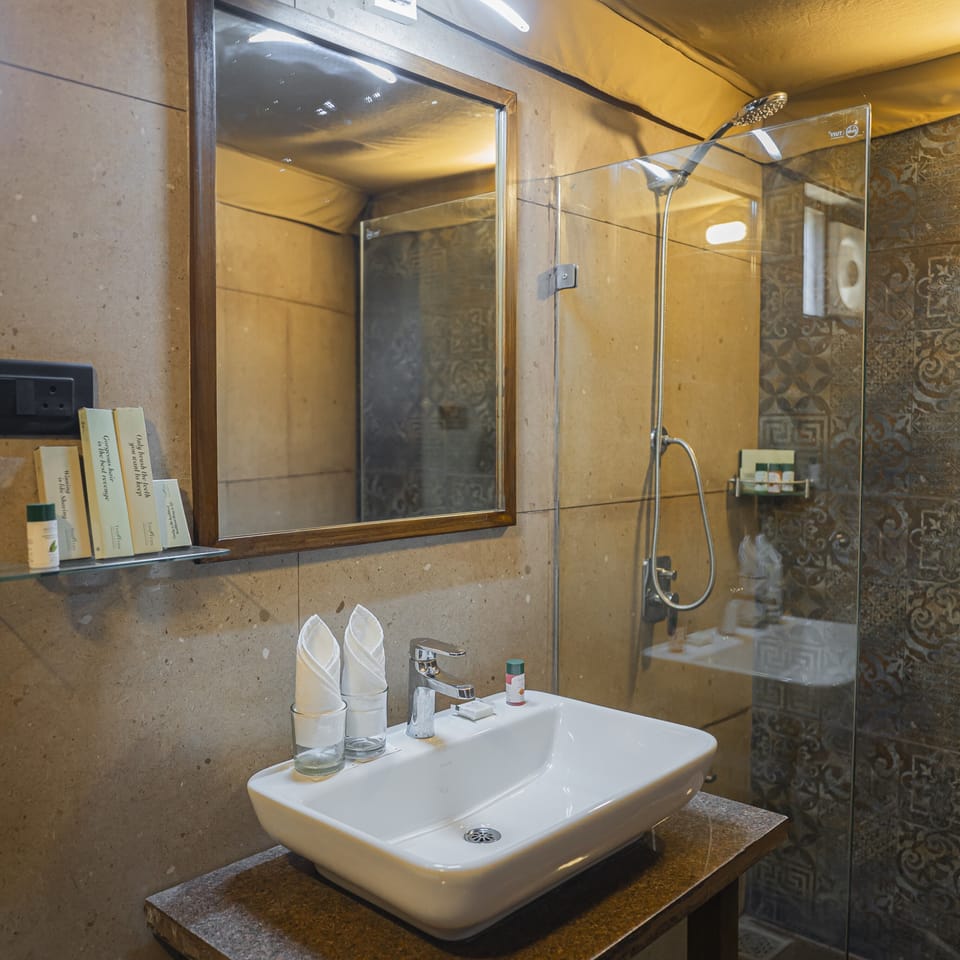 Deluxe Room | Bathroom | Shower, rainfall showerhead, free toiletries