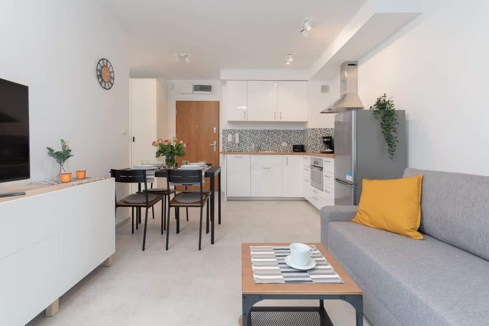 Spacious living room with full equipment. 