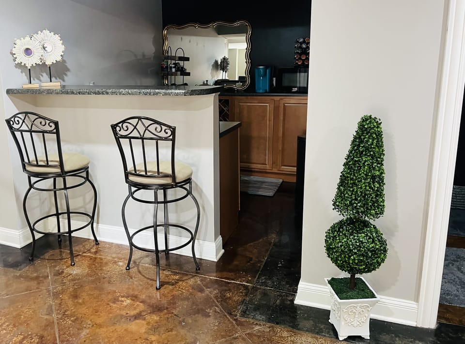 Bar and kitchenette 