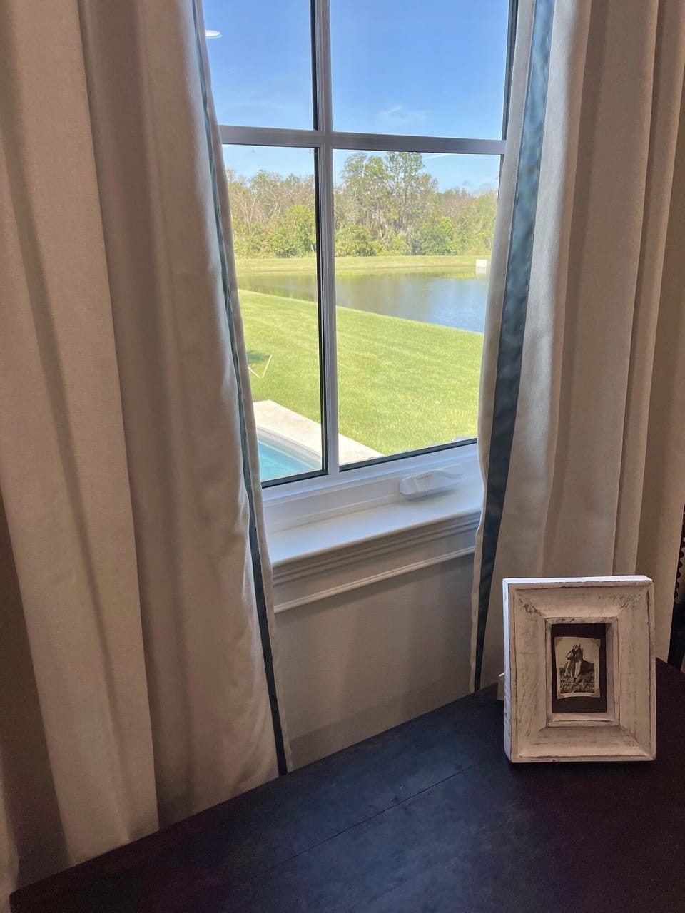 Upstairs bedroom lookout.