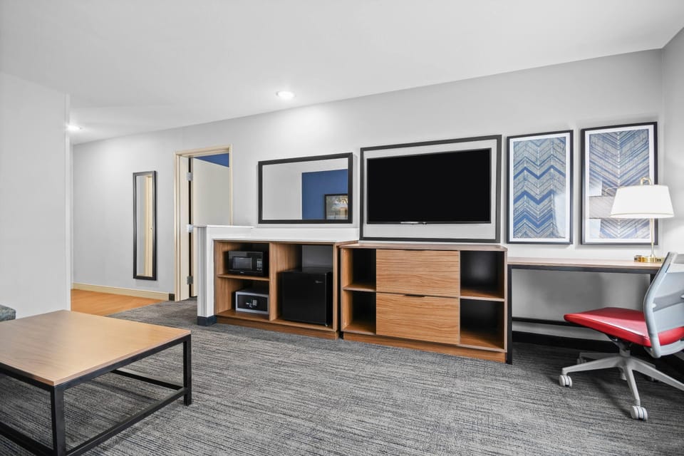 Suite, 2 Queen Beds, Non Smoking (2 Queen Beds) | Pillowtop beds, desk, laptop workspace, blackout drapes