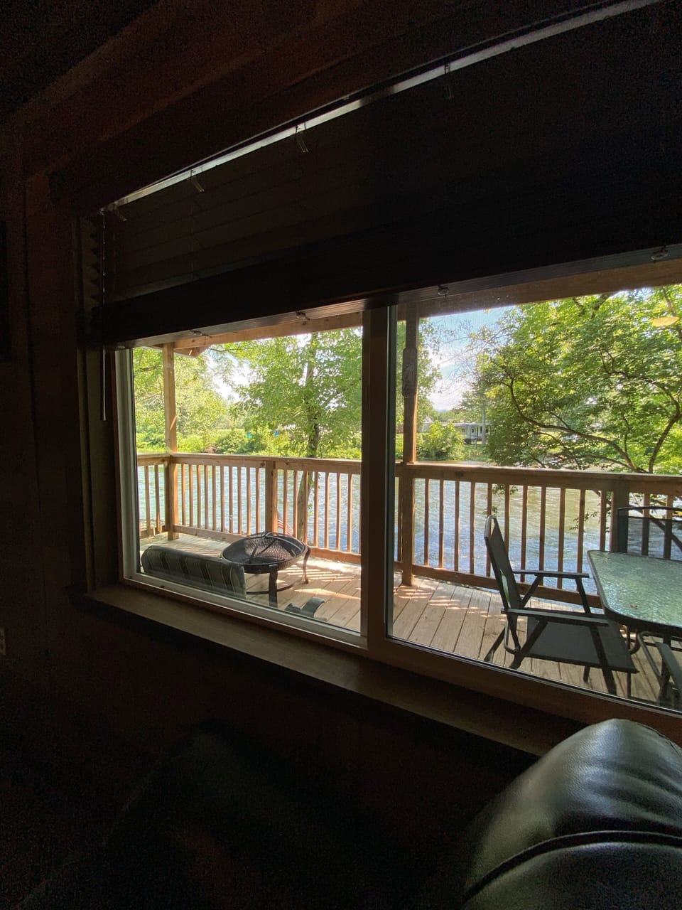 view from the living room couch!
