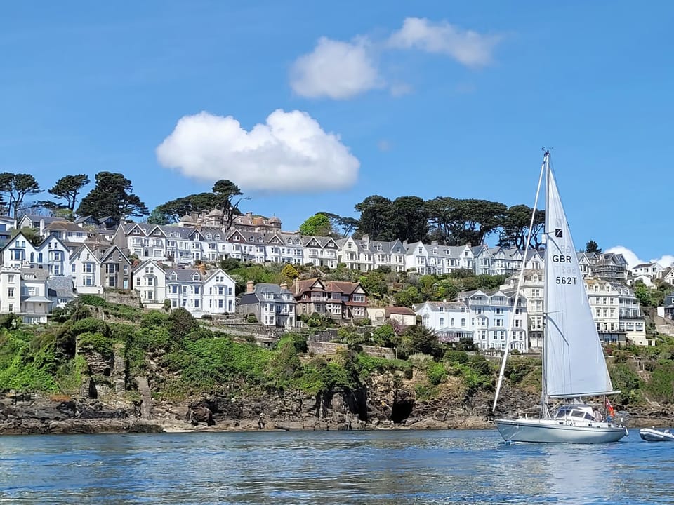 Apartment seen from the Estuary | The Wheelhouse, Fowey