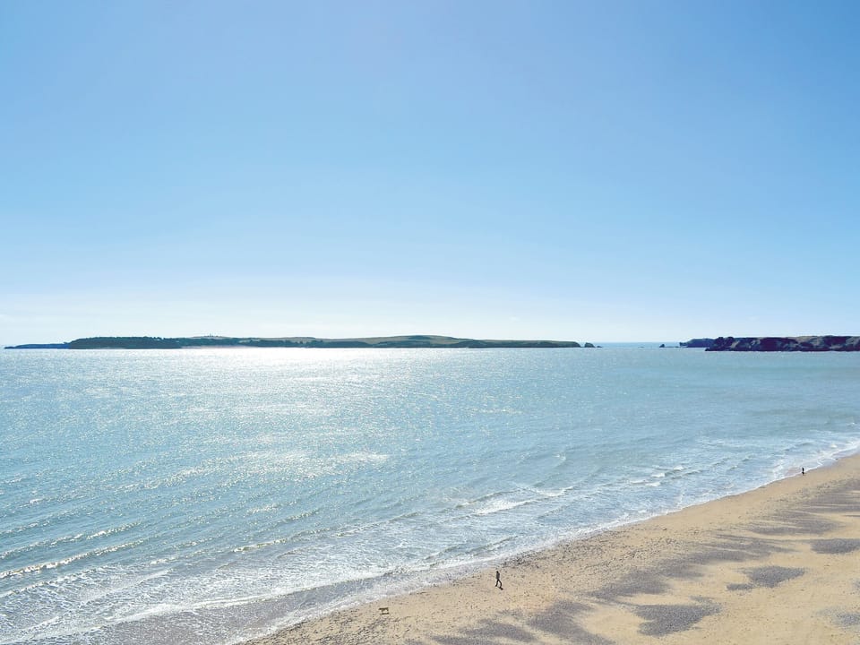 The sandy beach at Tenby