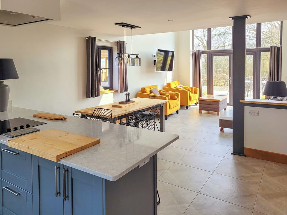 Open plan living space | Red Kite Lodge - Red Kite Holidays, Tregaron, near Aberystwyth