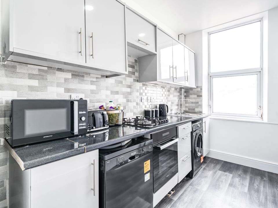 Kitchen | Sea View Apartment One - Fylde Coast, Blackpool
