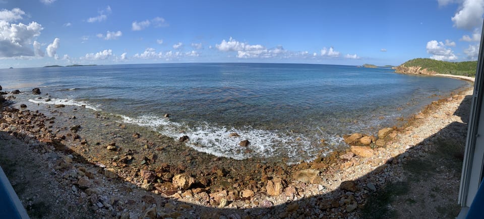 View from the balcony, watch boats cruise by, cruise ships come in, waves crash