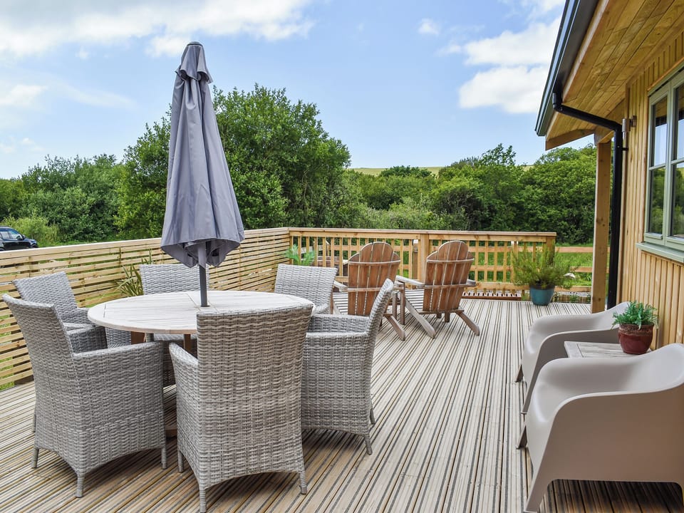 Decking | Meadowside Lodges- Hobby Lodge - Meadowside Lodges, St Columb, near Padstow