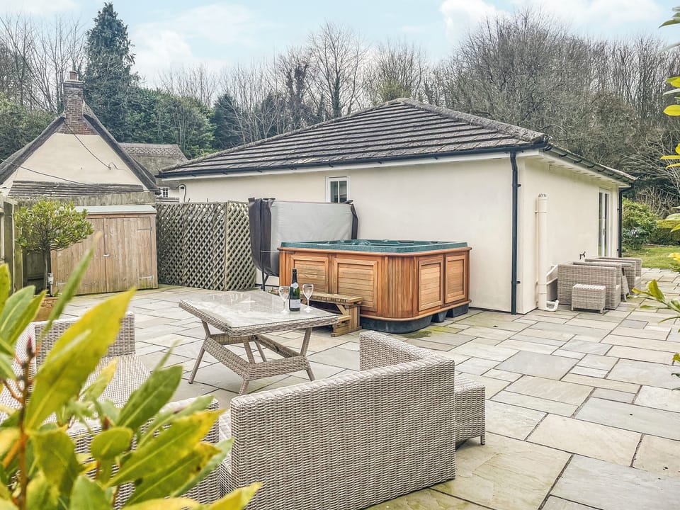 Patio | The Lodge, Cheselbourne, near Dorchester