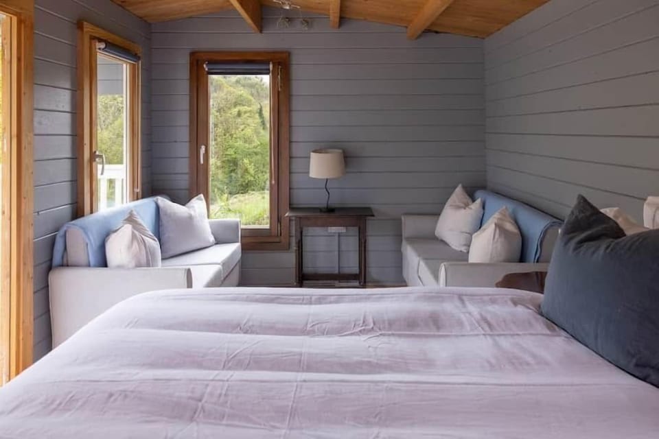 Separate Studio can be taken for an additional fee.  Shares Shower Room w/ Bedroom 2 across decking