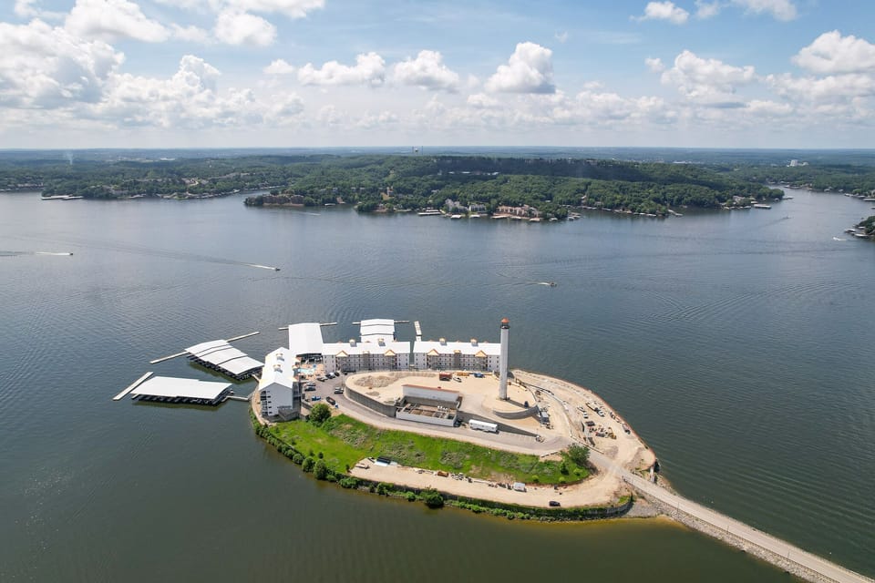 Aerial view of the complex