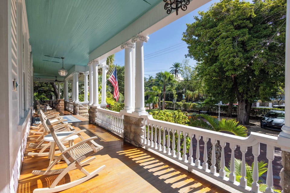 Front Porch of The Curry Mansion 
