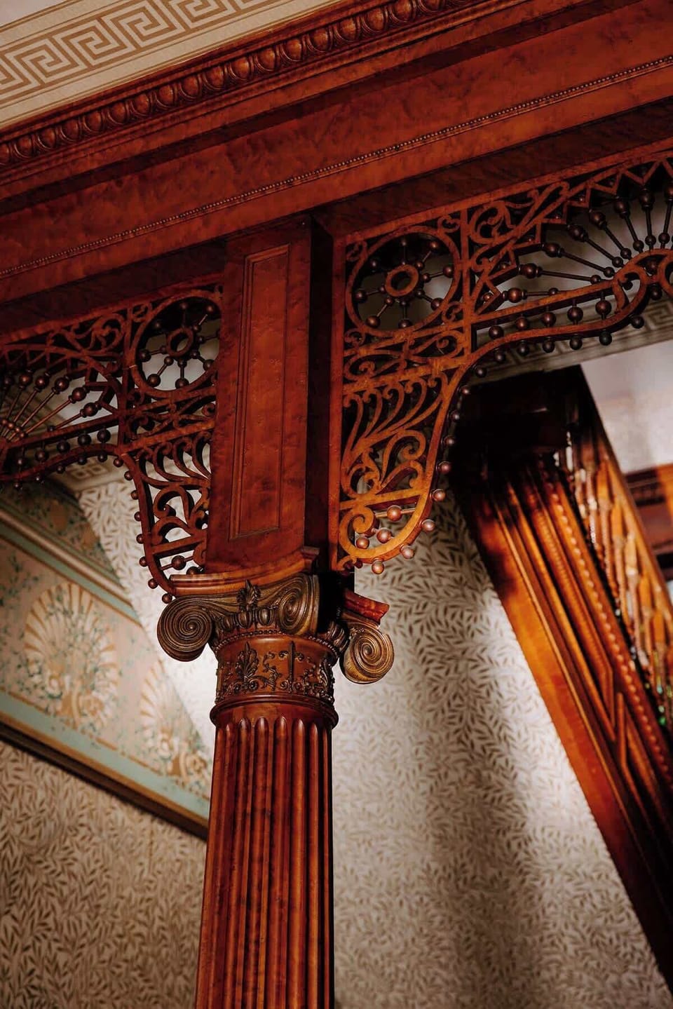 Vintage Architecture - The intricate detailing of Curry Mansion's architecture.