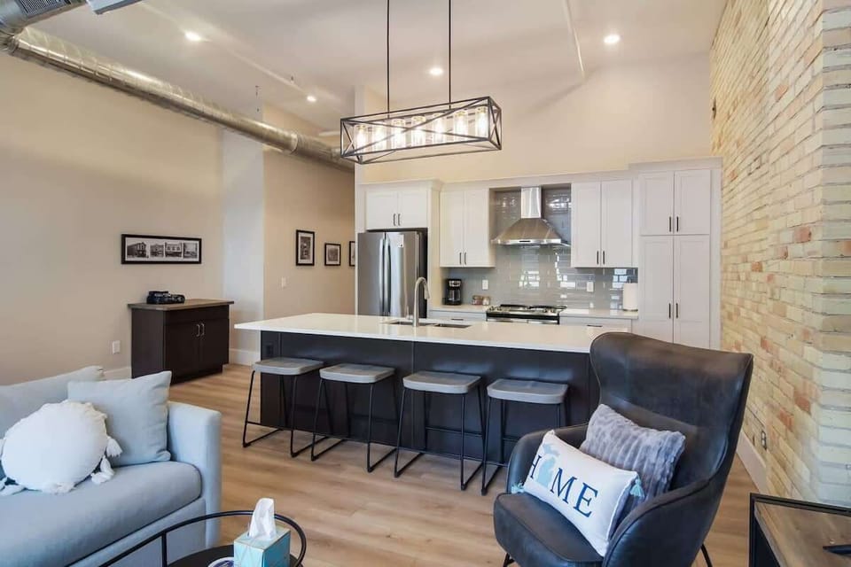 Living Space and Kitchen - Open floorplan
