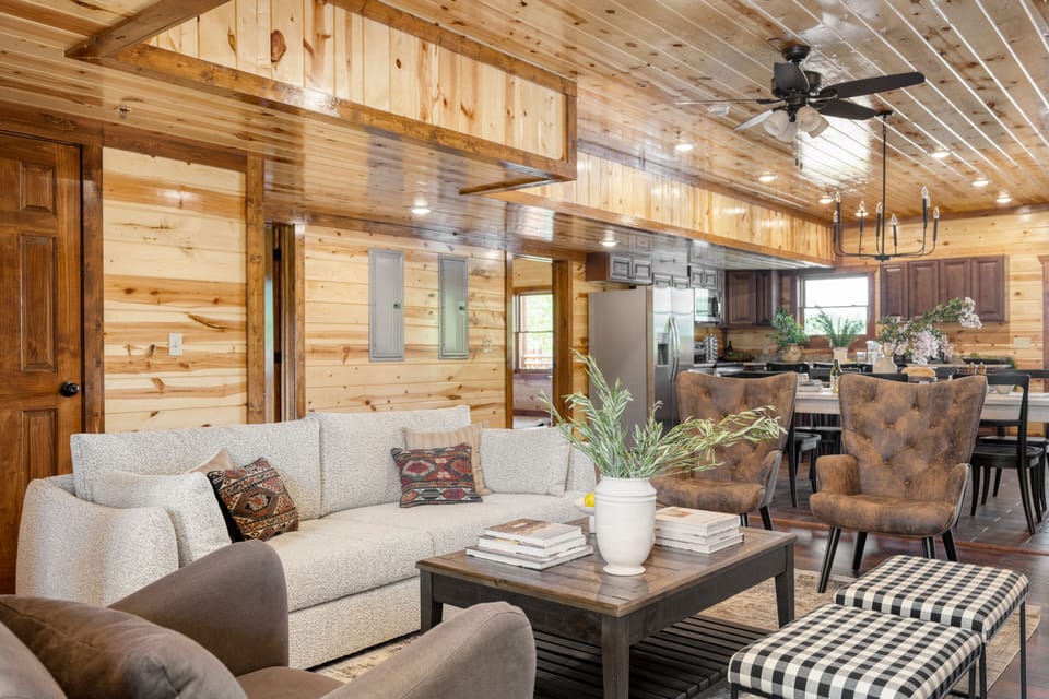 Bright, rustic design.