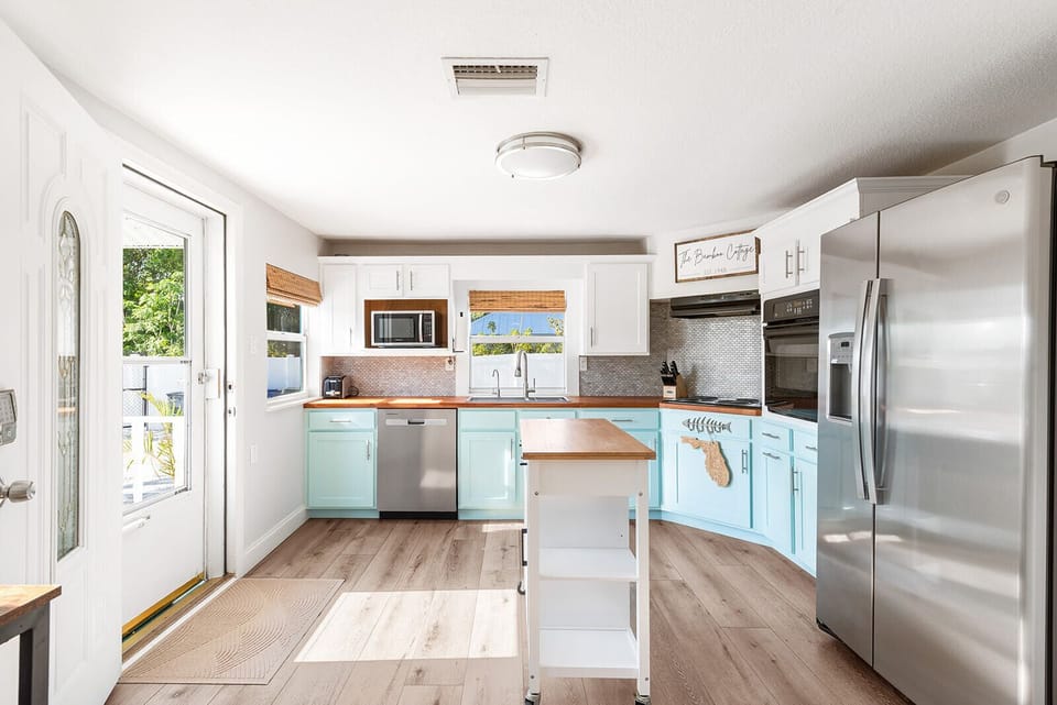 The cottage kitchen has everything you need!
