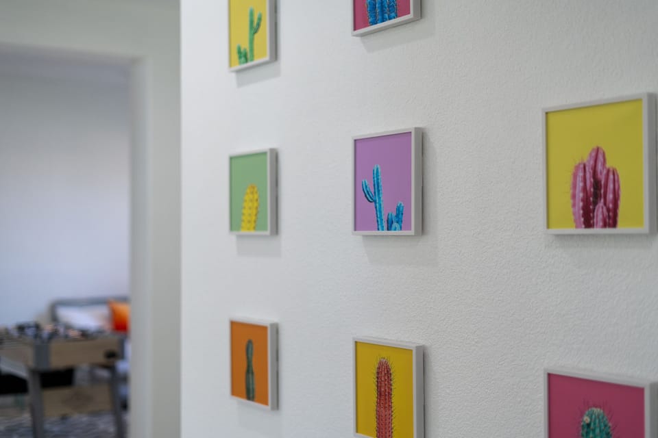 Beautiful desert hallway art 