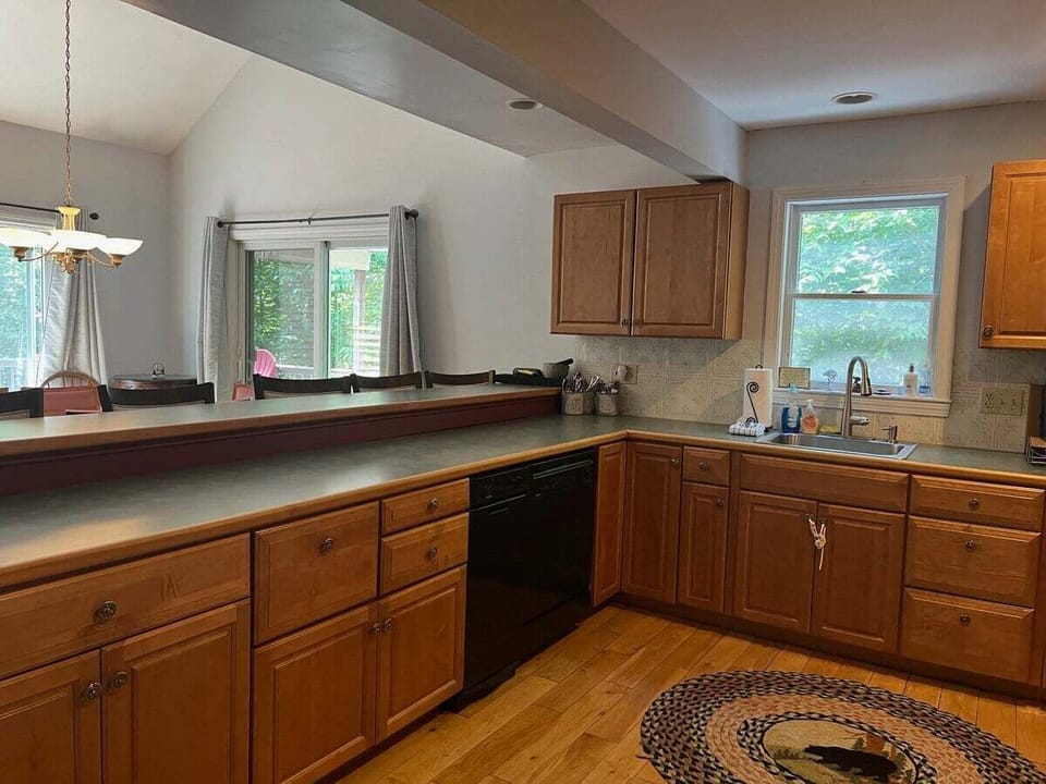 Open Kitchen in Private Loon Area Home