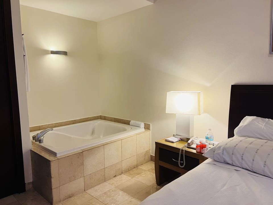 Bedroom hot tub