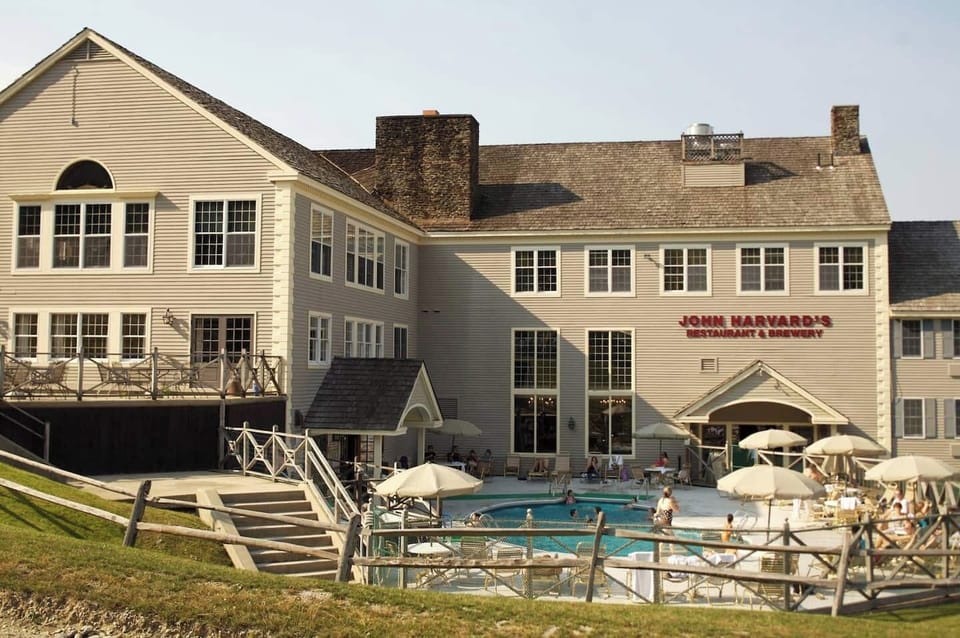 heated year round outdoor pool in your building
