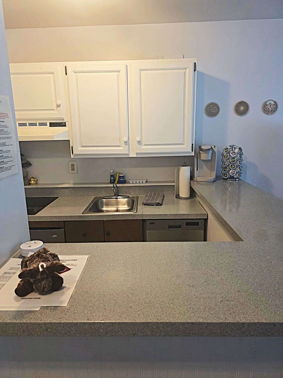 redone Kitchenette with New Appliances, Counters, and all your essentials including a keurig