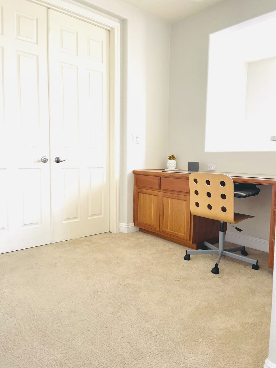 Dedicated office space in common area.