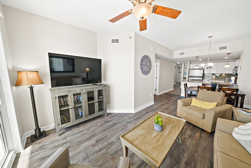 Relax in your open-concept living space with plush seating, modern TV entertainment, and stylish furnishings that create the perfect home away from home.