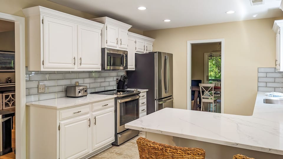 We provision the kitchen so that our guests can easily celebrate with family 