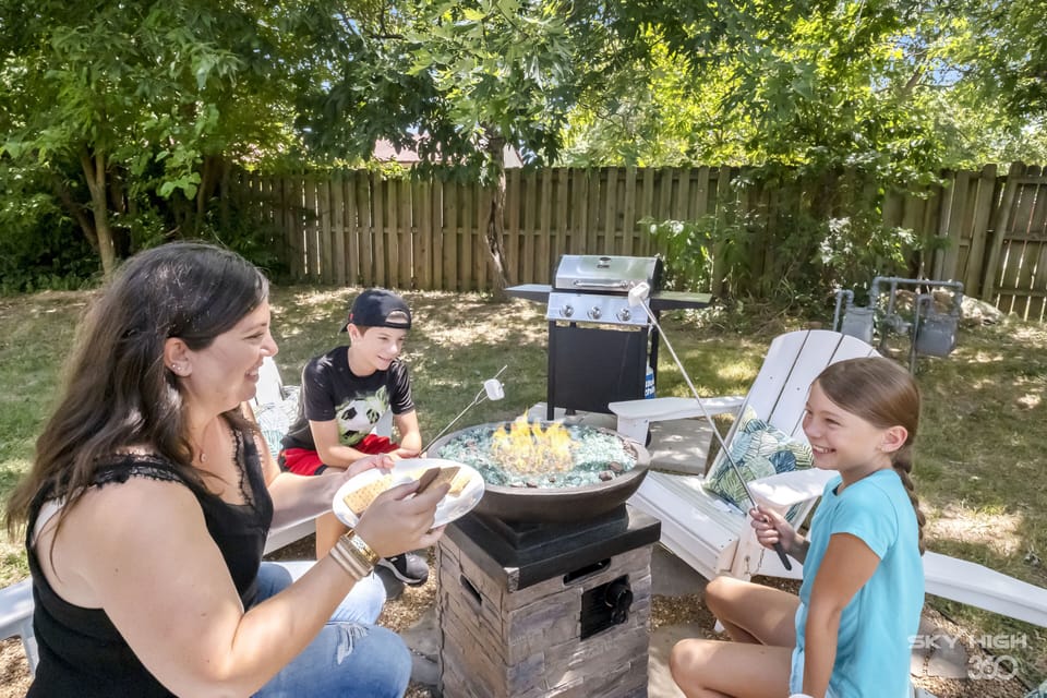 Roast marshmallows by the fire pit!