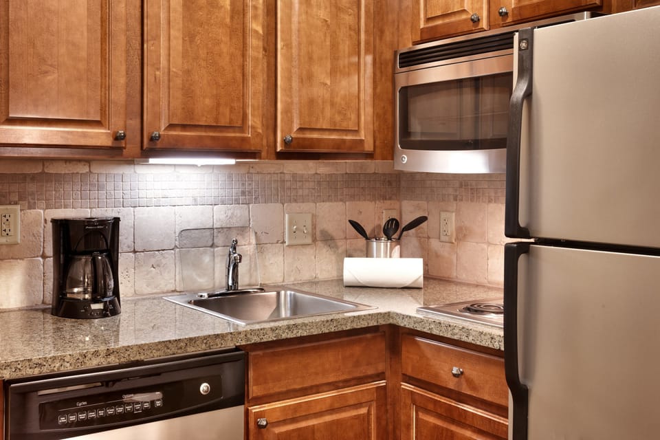 Make a quick meal in your kitchen.