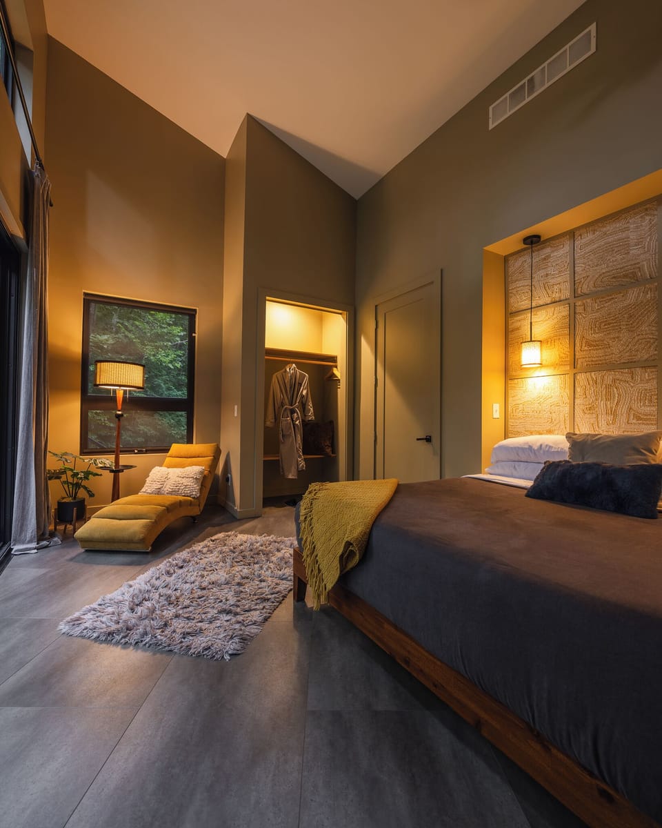 The second king suite has a massage lounger for a little extra unwinding