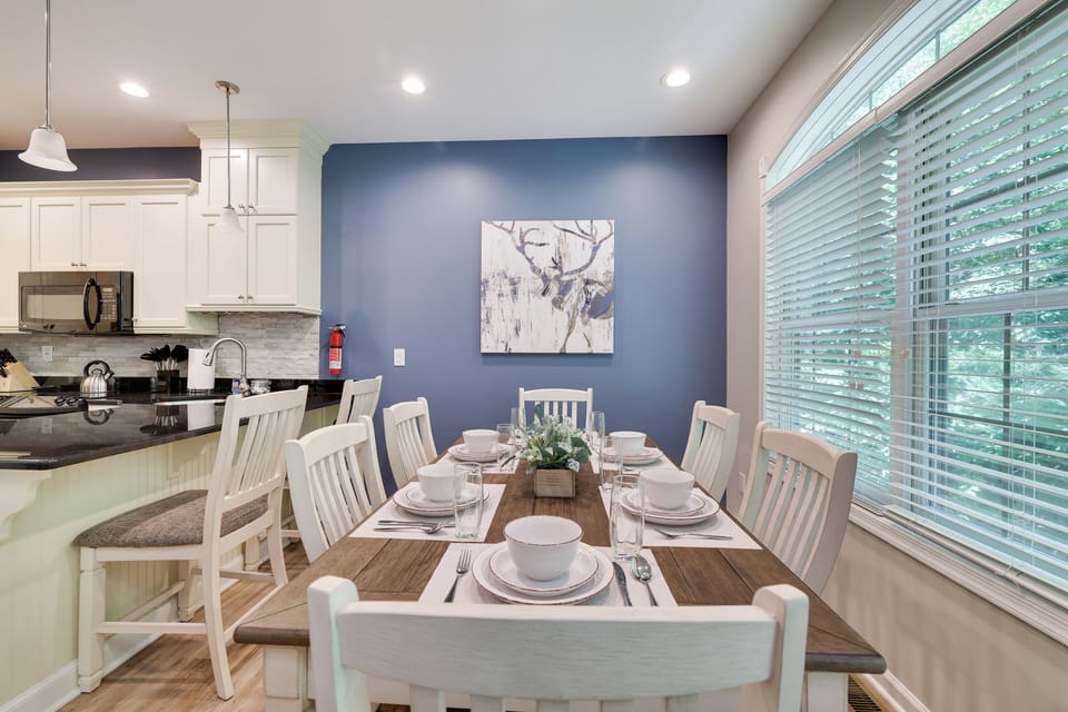 Enjoy meals together in the dining room.