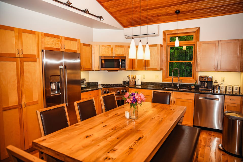 Dining and kitchen area.