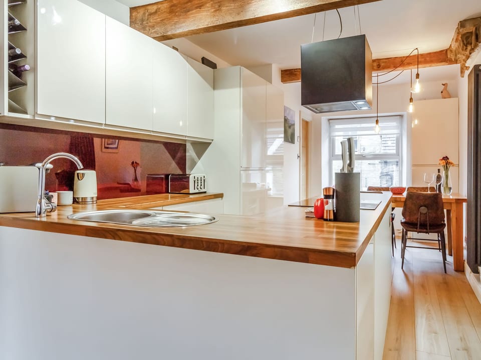 Fridge, dishwasher, electric kettle, toaster
