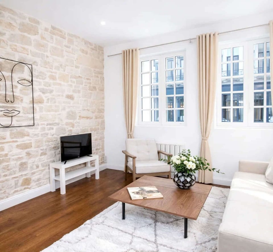 Living room full of light
