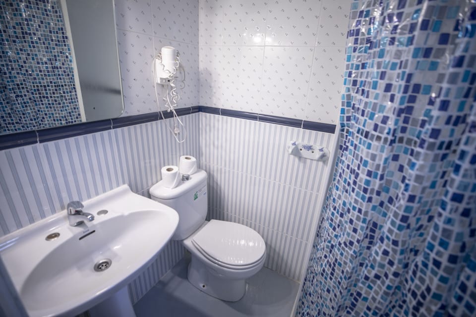 Free toiletries, hair dryer, towels