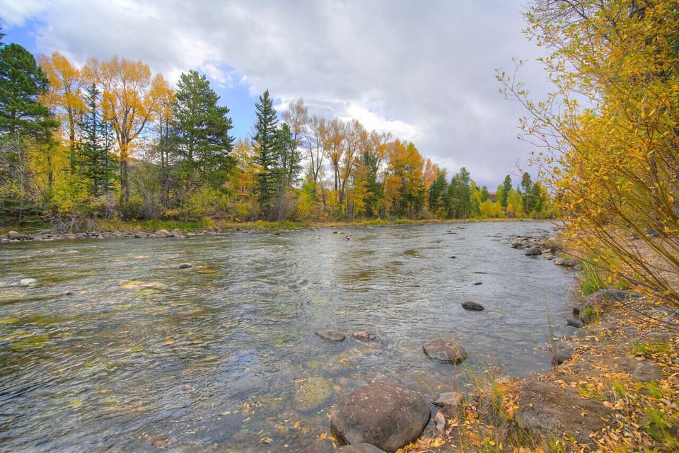 The rear of the complex backs up the Blue River, a Gold Medal fly fishing destination.