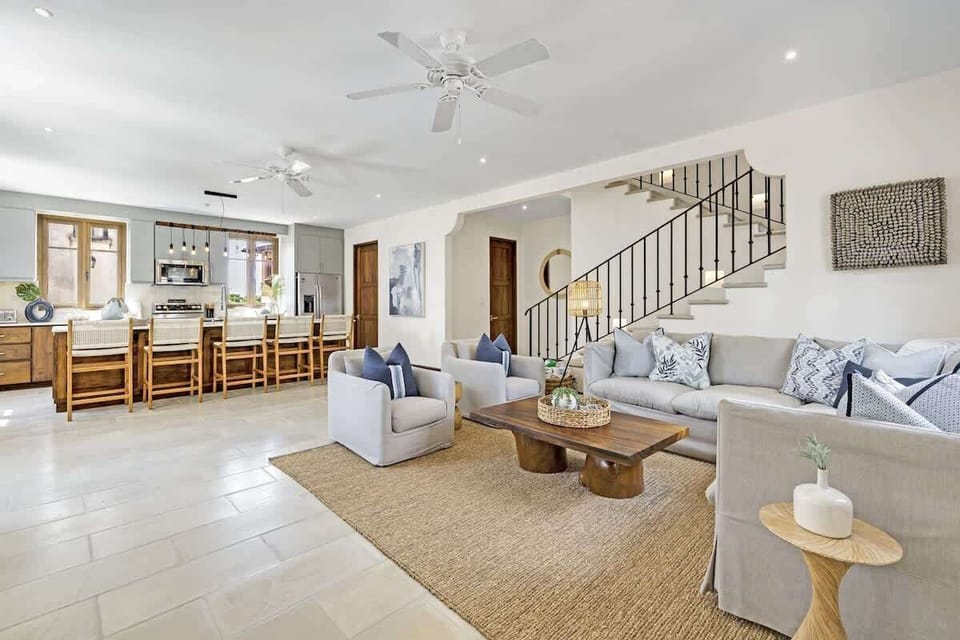 Open concept Living and Kitchen area