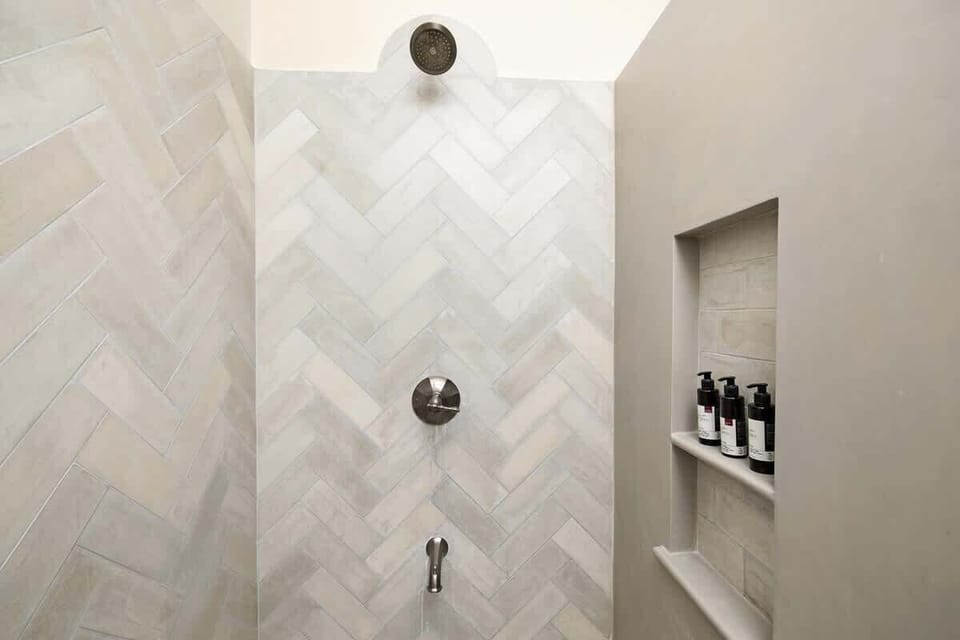 Master shower