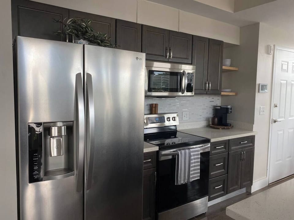 Fully stocked kitchen
