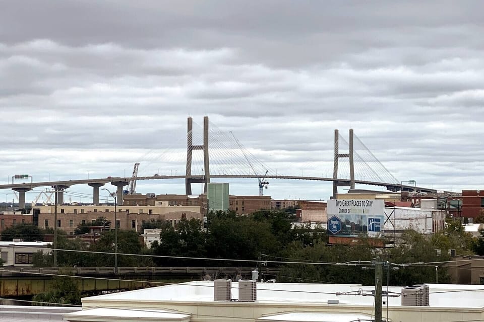 Your view from the rooftop terrace!