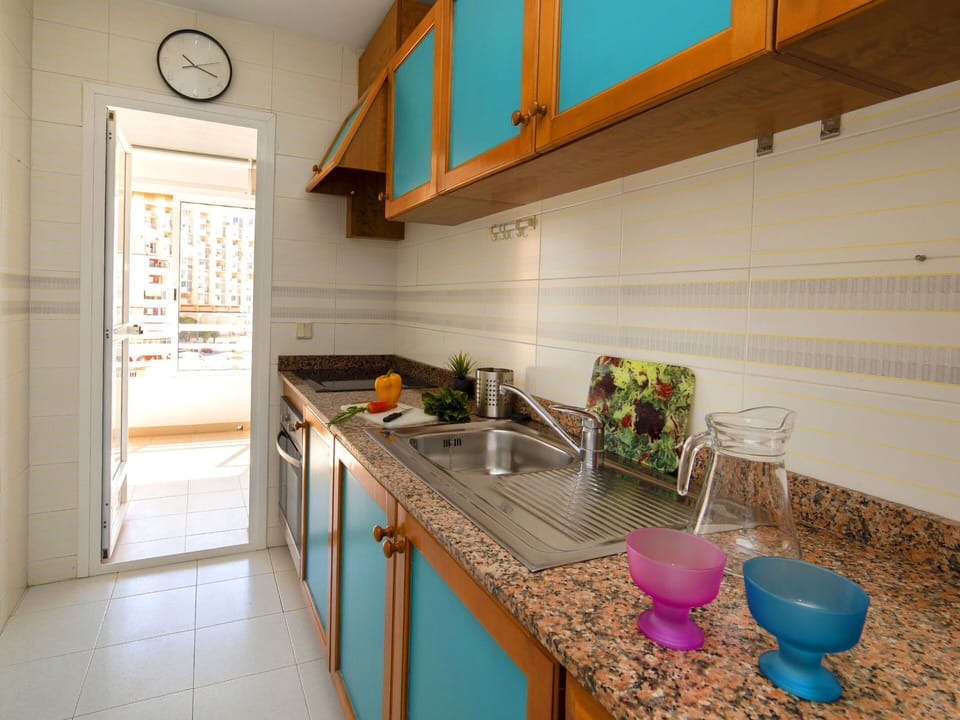 Cabinetry, Countertop, Furniture, Kitchen Sink, Property, Sink, Tap, Blue, Kitchen, Kitchen Appliance