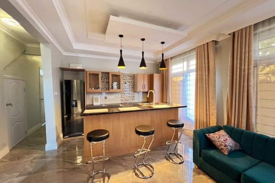 Open plan kitchen dinner and living room, no one is left alone