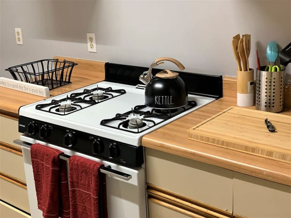 The kitchen is where good food are made.