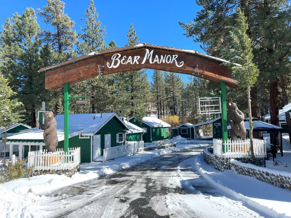 Bear Manor Entrance During Winter time