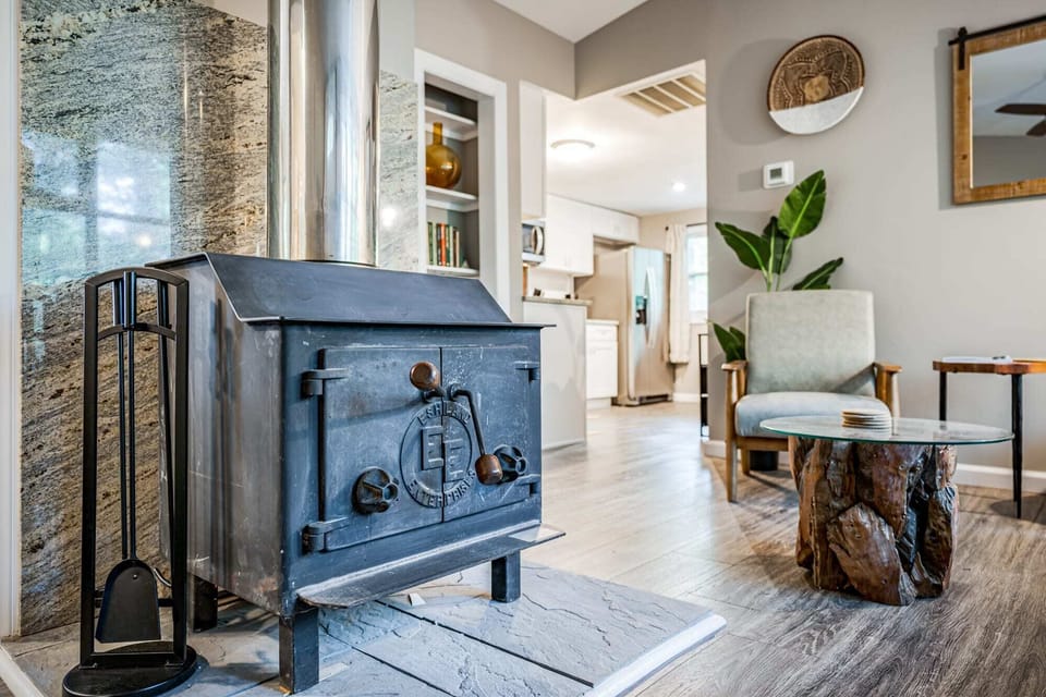 Wood stove to keep you cozy at night