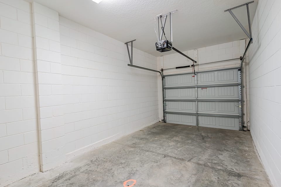 Garage that Can Fit 1 car. Extra Cars Can Be Easily Parked Outside